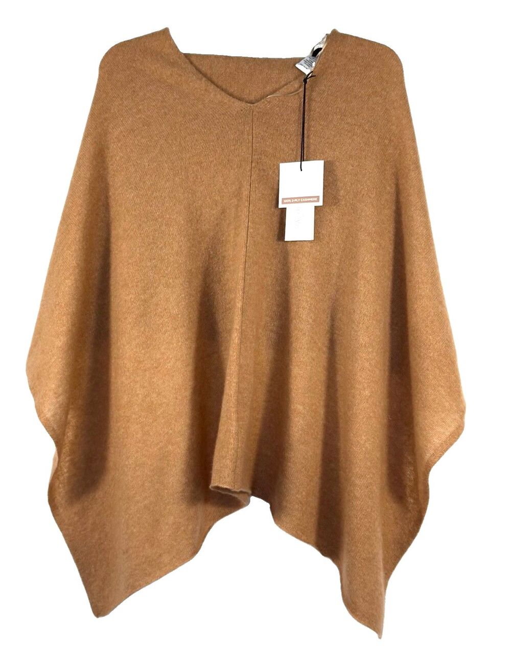 RACHEL ZOE 100% Cashmere Topper Poncho Wrap Sweater ONE SIZE Convertible Soft